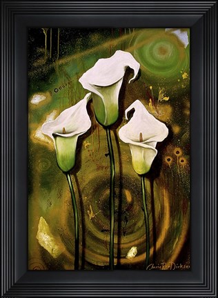 Framed Arum Lilies Print