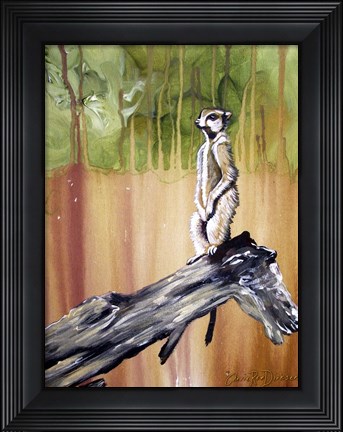 Framed Meerkat Print