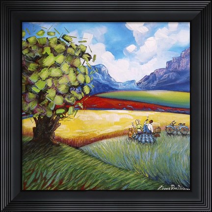 Framed Picnic In The Winelands Print