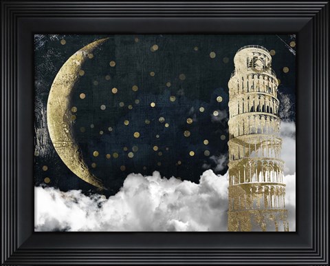 Framed Cloud Cities Pisa Print