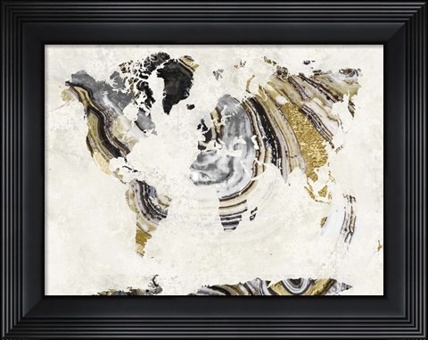 Framed Geode World Print