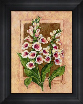 Framed Foxglove Fresco Print