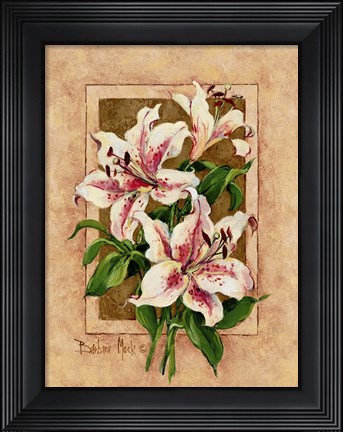 Framed Lily Fresco Print