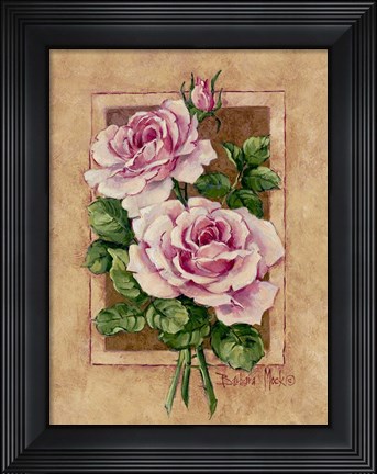 Framed Rose Fresco Print
