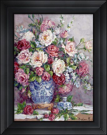 Framed Her Majesty's Roses Print