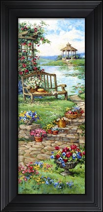 Framed Gazebo Garden Print