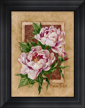 Framed Peony Fresco Print