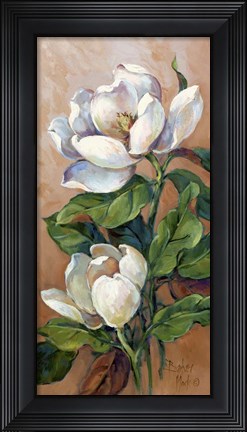 Framed Magnolia Accents I Print