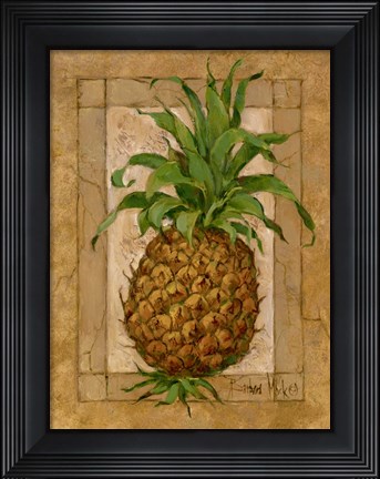 Framed Pineapple Pizzazz I Print