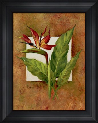 Framed Tropical Squares 4 Print