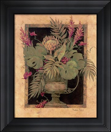 Framed Framed Tropical Arrangement I Print