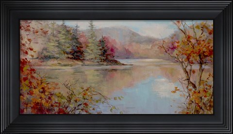 Framed Reflections on the Lake I Print