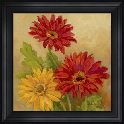 Framed Gerber Daisies I Print