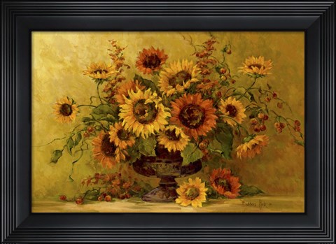 Framed Sunflower Sunset Print