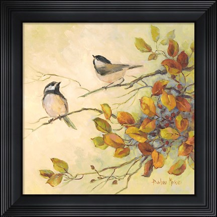 Framed Birds of Autumn I Print