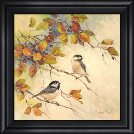 Framed Birds of Autumn II Print