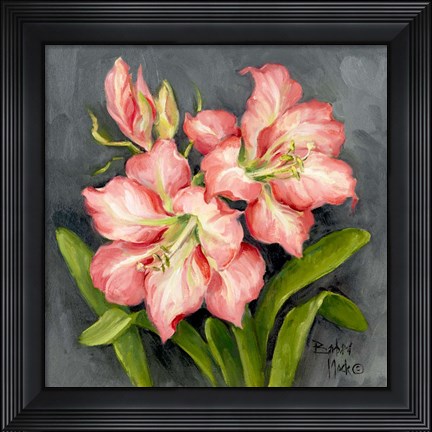 Framed Starburst Lily Pair Print