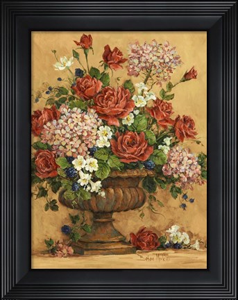 Framed Summer Rose Spectacular Print
