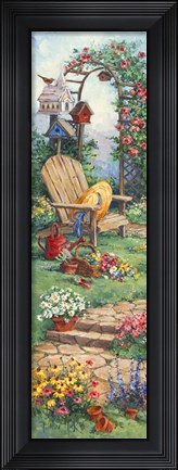 Framed Spring Garden Panel I Print