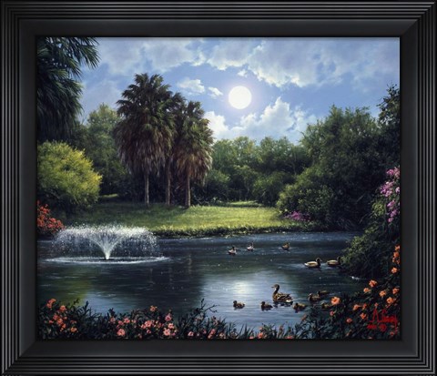 Framed On the Pond Print