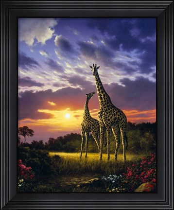 Framed Mother &amp; Calf Print