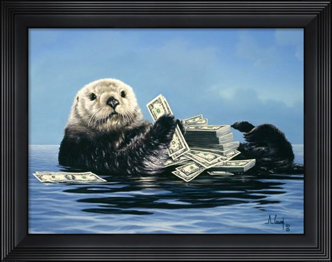 Framed Loads of Money Print