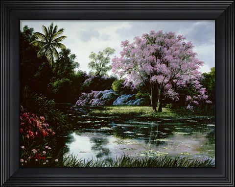 Framed Pink Blossoms Print