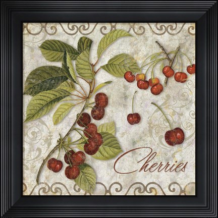Framed Pastoral Fruits I Print