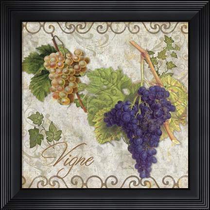 Framed Pastoral Fruits II Print