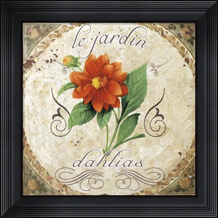 Framed Le Jardin II Print