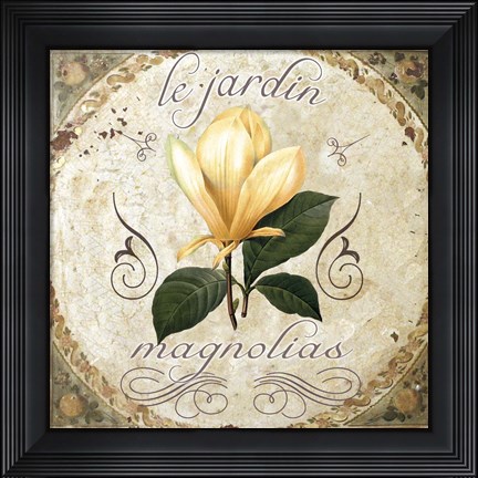 Framed Le Jardin III Print