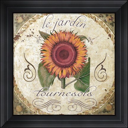 Framed Le Jardin IV Print