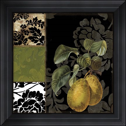 Framed Damask Lerain I Print