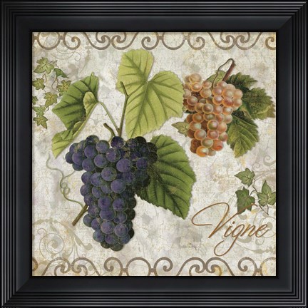 Framed Pastoral Fruits IV Print