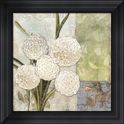 Framed Dahlias for Donna II Print