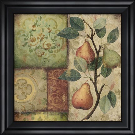 Framed Les Poires I Print