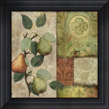 Framed Les Poires II Print