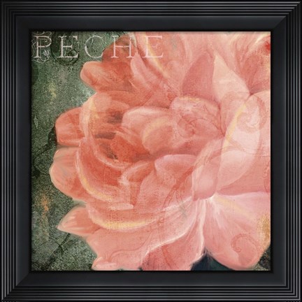 Framed Coleurs Peche Print