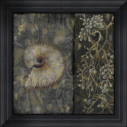 Framed Dark Sea I Print