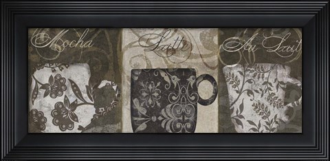 Framed Coffee Flavors I Print