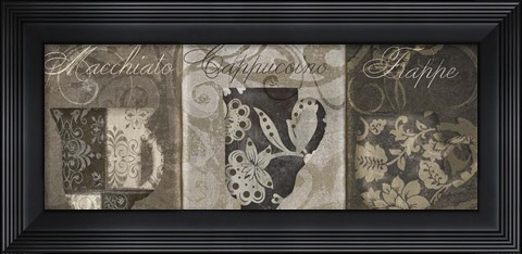 Framed Coffee Flavors II Print