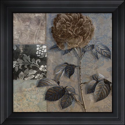 Framed Cocoa &amp; Blue IV Print