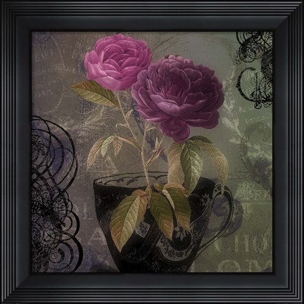 Framed Tea and Roses I Print