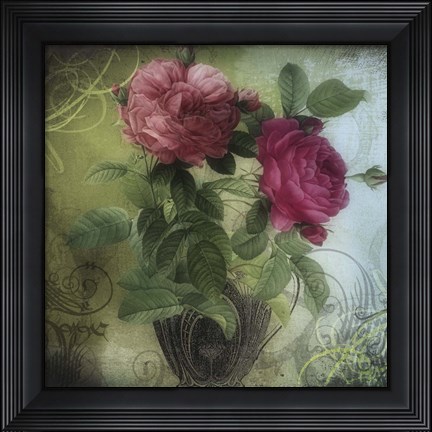 Framed Tea and Roses II Print