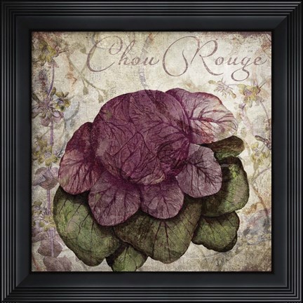 Framed Legumes Francais IV Print