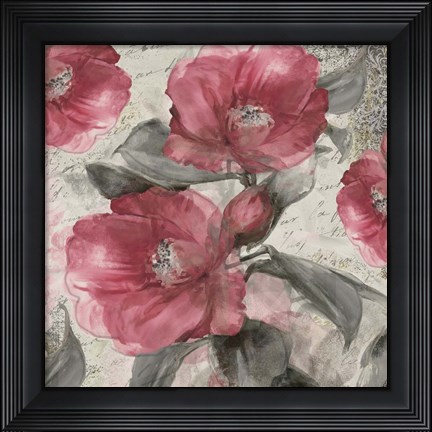 Framed Blush I Print