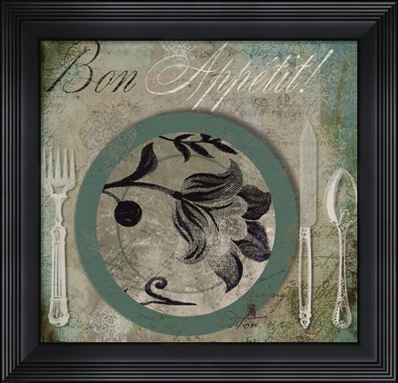 Framed Bon Appetit II Print