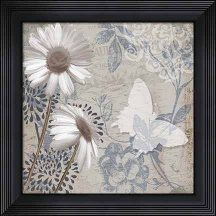 Framed Daisy Recital I Print