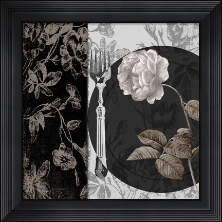 Framed Dinner Conversation III Print