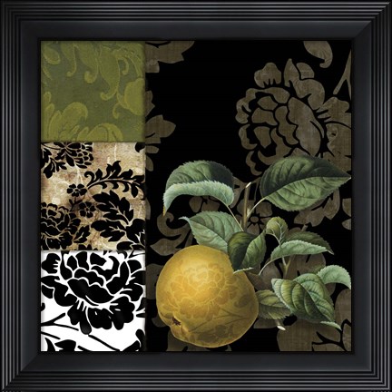 Framed Damask Lerain III Print